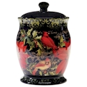 Certified International Botanical Christmas Biscuit Jar