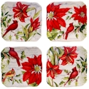 Certified International Botanical Christmas Canape Plate