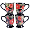 Certified International Botanical Christmas Mug