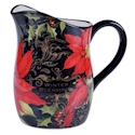 Certified International Botanical Christmas Pitcher