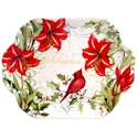 Certified International Botanical Christmas Rectangular Platter