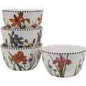 Certified International Botanical Floral Ice Cream Bowl