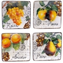 Certified International Botanical Fruit Canape Plate