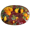 Certified International Botanical Fruit Oval Platter