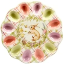 Certified International Bunny Patch Egg Plate