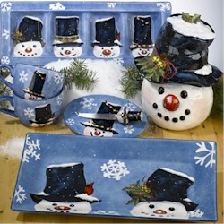 Certified International Top Hat Snowman