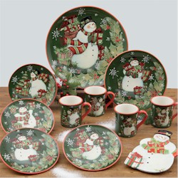 Certified International Vintage Snowman
