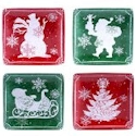 Certified International Chalkboard Christmas Canape Plate