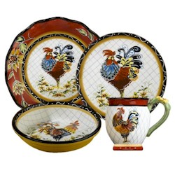 Vintage Dinnerware: The Poppytrail Rooster Pattern