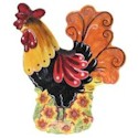 Certified International Chanticleer Rooster 3-D Platter