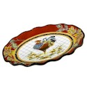 Certified International Chanticleer Rooster Oval Platter