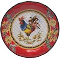 Certified International Chanticleer Rooster Round Platter