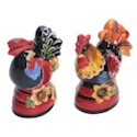 Certified International Chanticleer Rooster Salt & Pepper Set