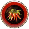 Certified International Chili Pepper Round Platter