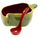 Certified International Chili Pepper 3D Salsa Bowl with Spoon