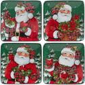 Certified International Christmas Lodge Santa Canape Plate