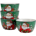 Certified International Christmas Lodge Santa Ice Cream Bowl