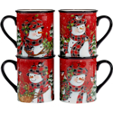 Certified International Christmas Lodge Snowman Mug