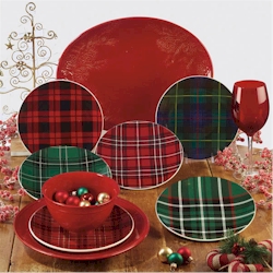 Certified International Christmas Plaid