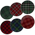 Certified International Christmas Plaid Dinner Plates