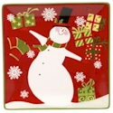 Certified International Christmas Presents Snowman Dinner Plate