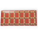 Certified International Christmas on the Farm Plaid Rectangular Tray 