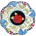 Certified International Classic Rose Salad/Dessert Plate