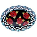 Certified International Classic Rose Oval Platter