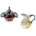 Certified International Classic Rose Sugar & Creamer Set