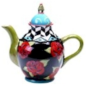 Certified International Classic Rose Teapot