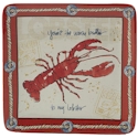 Certified International Coastal Life Lobster Dessert Plate