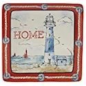 Certified International Coastal Life Square Platter