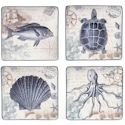 Certified International Coastal Postcards Dinner Plate