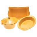 Certified International Cuisineware Gold Bakeware Set