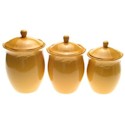 Certified International Cuisineware Gold Canister Set