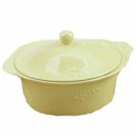 Certified International Cuisineware Green Round Baker with Cover
