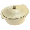 Certified International Cuisineware Ivory Round Baker with Cover