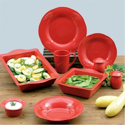 Certified International Cuisineware Red