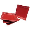 Certified International Cuisineware Red Square Dinner Plate