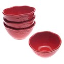 Certified International Cuisineware Red Ice Cream Bowl