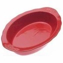 Certified International Cuisineware Red Oval Baker