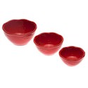 Certified International Cuisineware Red Preparation Bowl Set