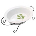 Certified International Culinary Herbs Oval Baker with Stand