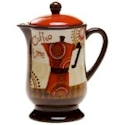 Certified International Cup of Joe Coffee Pot