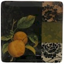 Certified International Damask Fruit Square Platter
