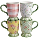 Certified International English Garden Pedestal Mug