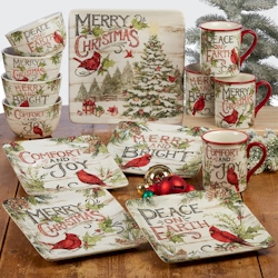 Certified International Evergreen Christmas