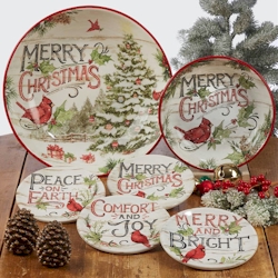 Certified International Evergreen Christmas
