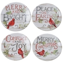 Certified International Evergreen Christmas Canape Plate