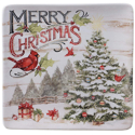 Certified International Evergreen Christmas Dinner Plate